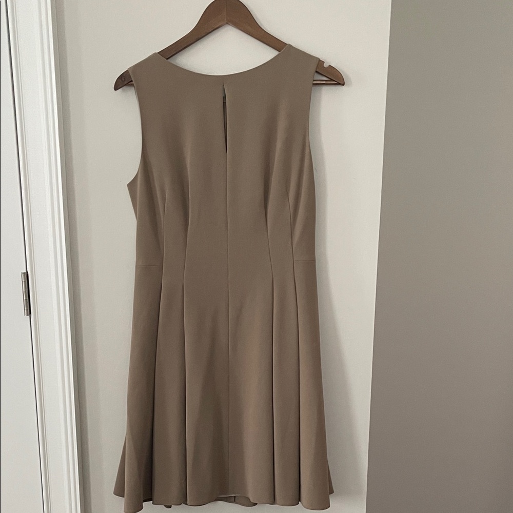 Theory Beige Sleeveless Mini Dress